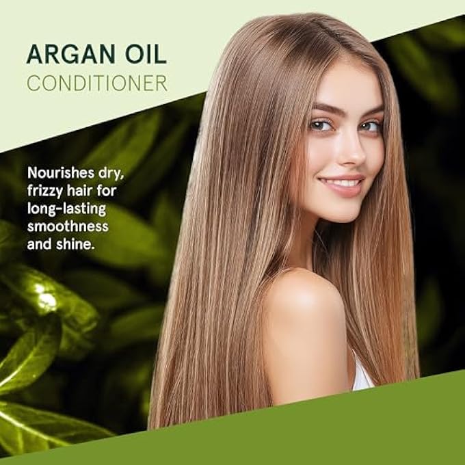 Inoar ARGAN OIL HYDRATING SYSTEM CONDITIONER WITH ARGAN OIL, JOJOBA OIL AND COCOA BUTTER, 1 LITRE - Image 2